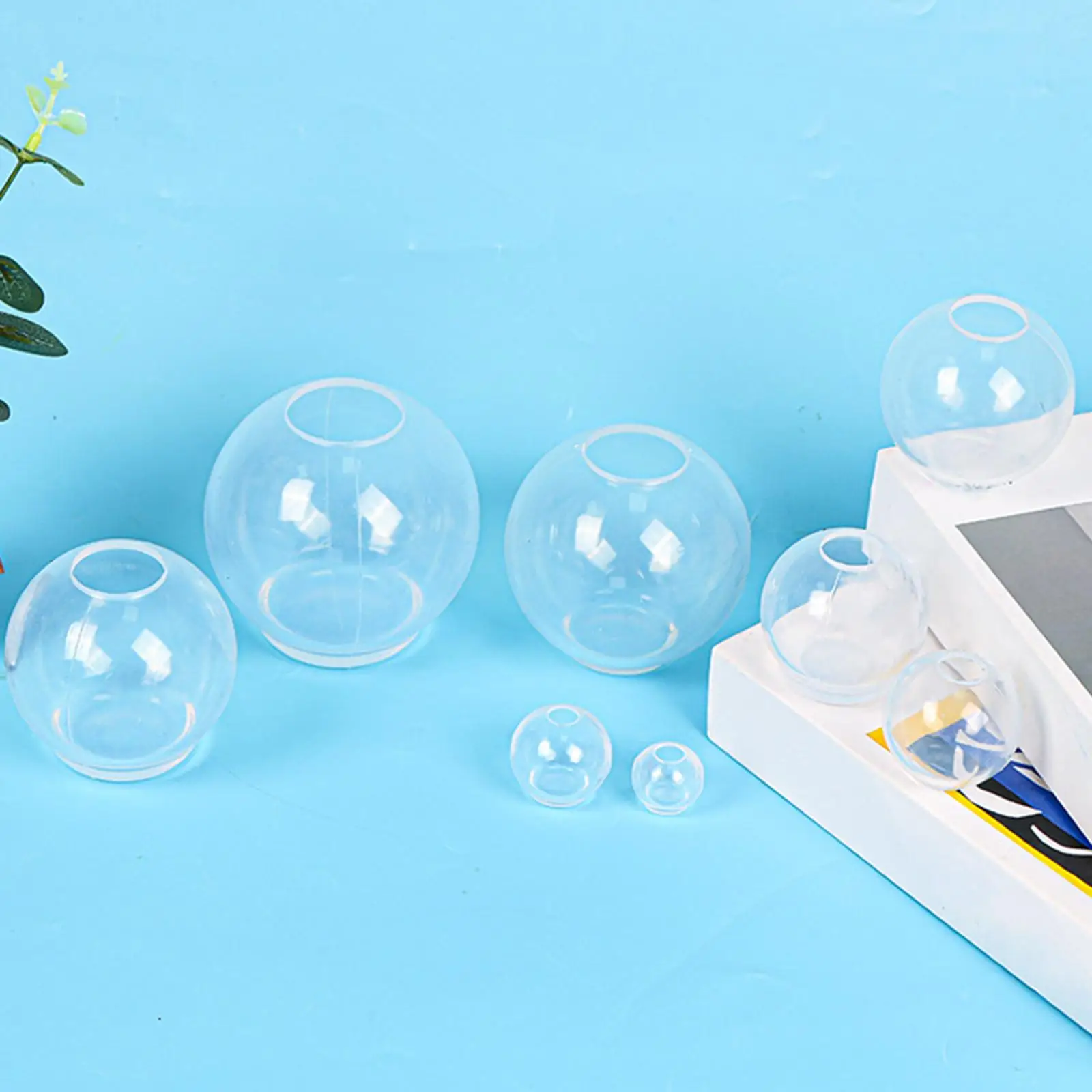 Round Silicone Mold for Epoxy Resin Floral Sphere Candle Casting Handmade Dried Flower Craft Wedding Decor