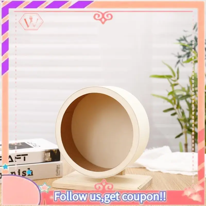 AT84-Hamster roue de course en bois ceinture Support rouleau support de course fournitures pour animaux de compagnie