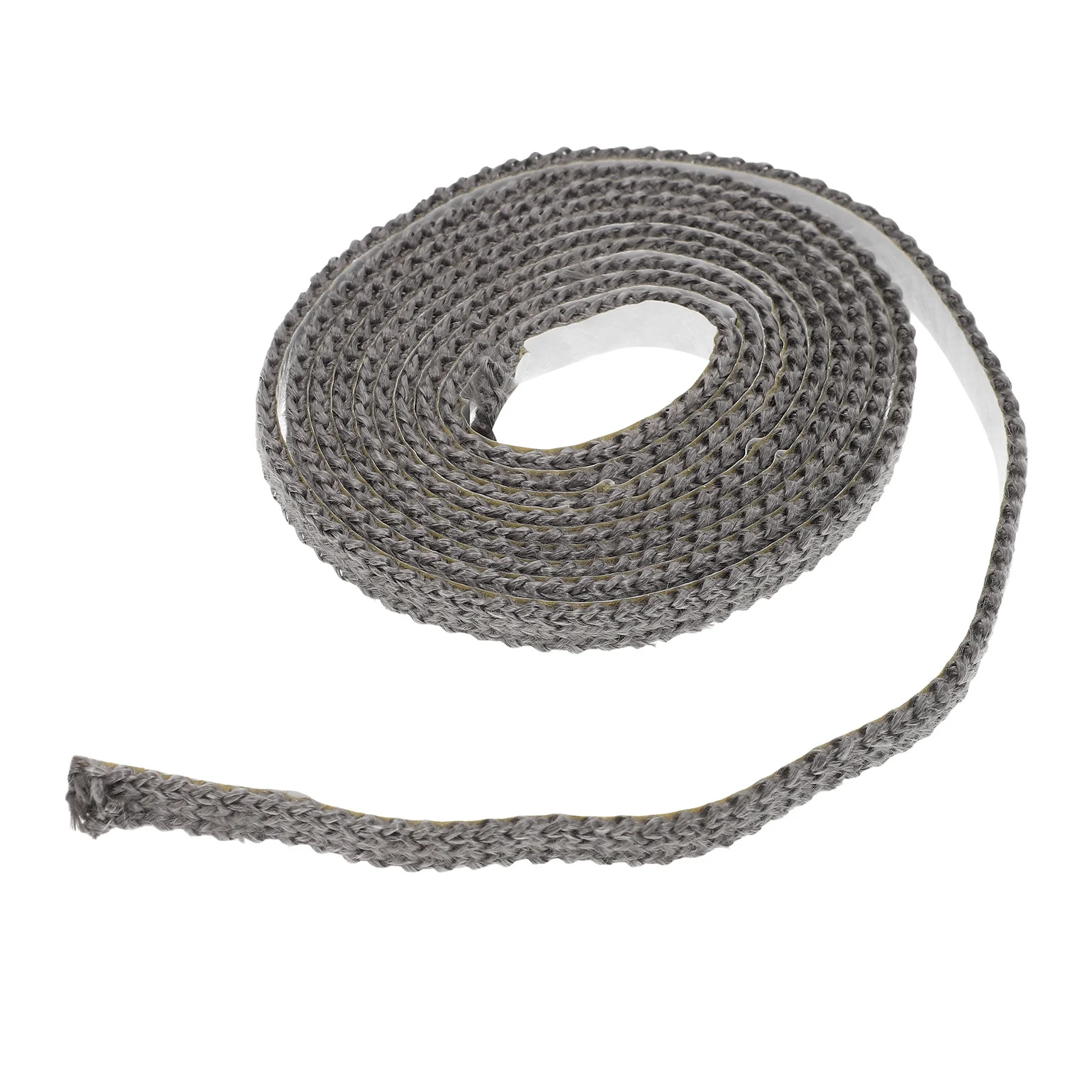 

2M Self Adhesive Wood Gasket Tape Thickened Fiberglass Fireplace Door Seal Heat Resistant Flat Stove Rope For Indoor Burning
