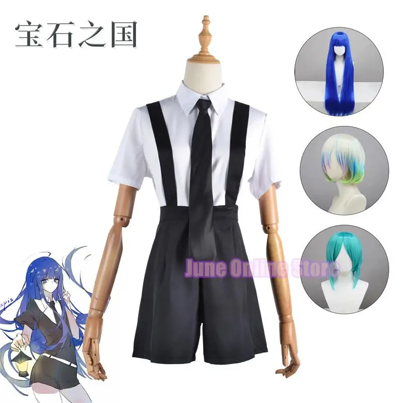 

Anime Land Of The Lustrous Diamond Houseki No Bort Kuni Jade Yellow Cosplay Costume Playsuit Outfits Uniforms Suits Wig xs-xxxl