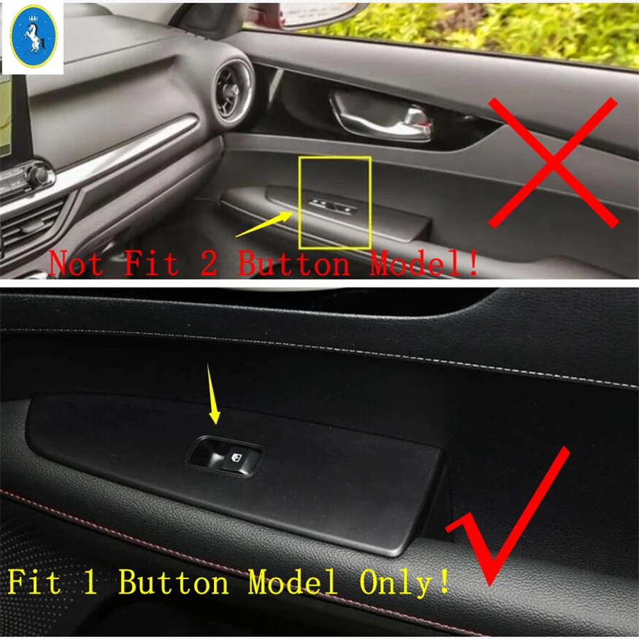 Water Cup Holder / Air AC Outlet / Glass Lift Button Cover Trim For Kia Cerato Forte K3 2019 - 2023 Silver Interior Accessories