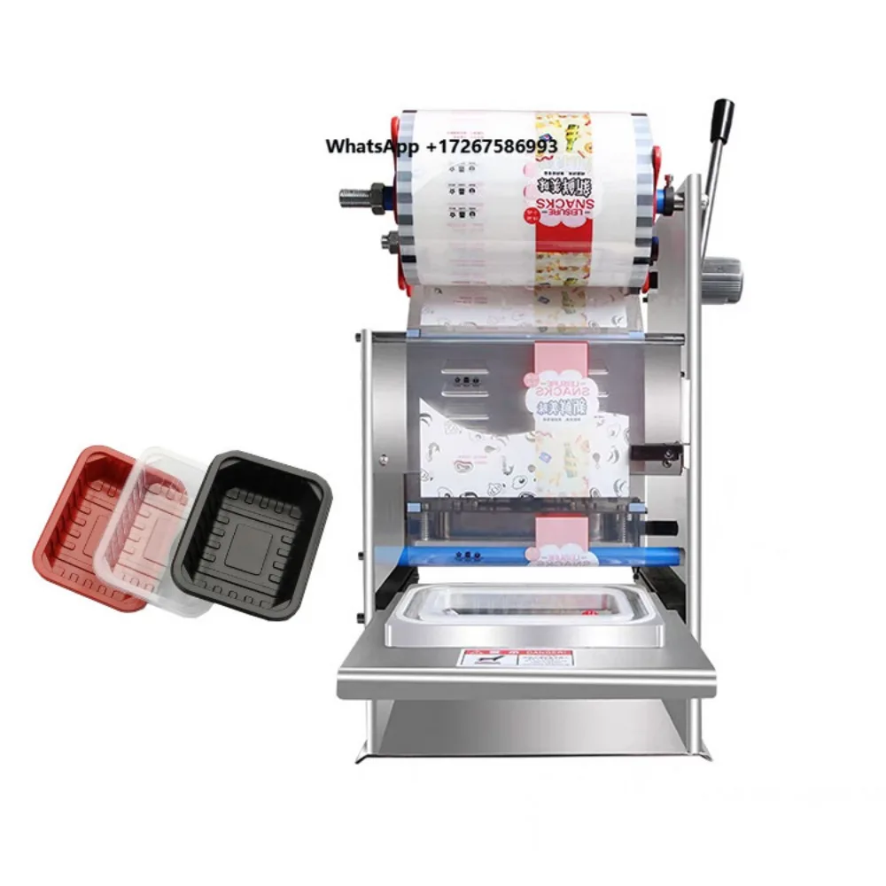 Electric Tabletop Tray/Cup Sealing Machine for Food Packing Plastic Packaging Semi-Automatic
