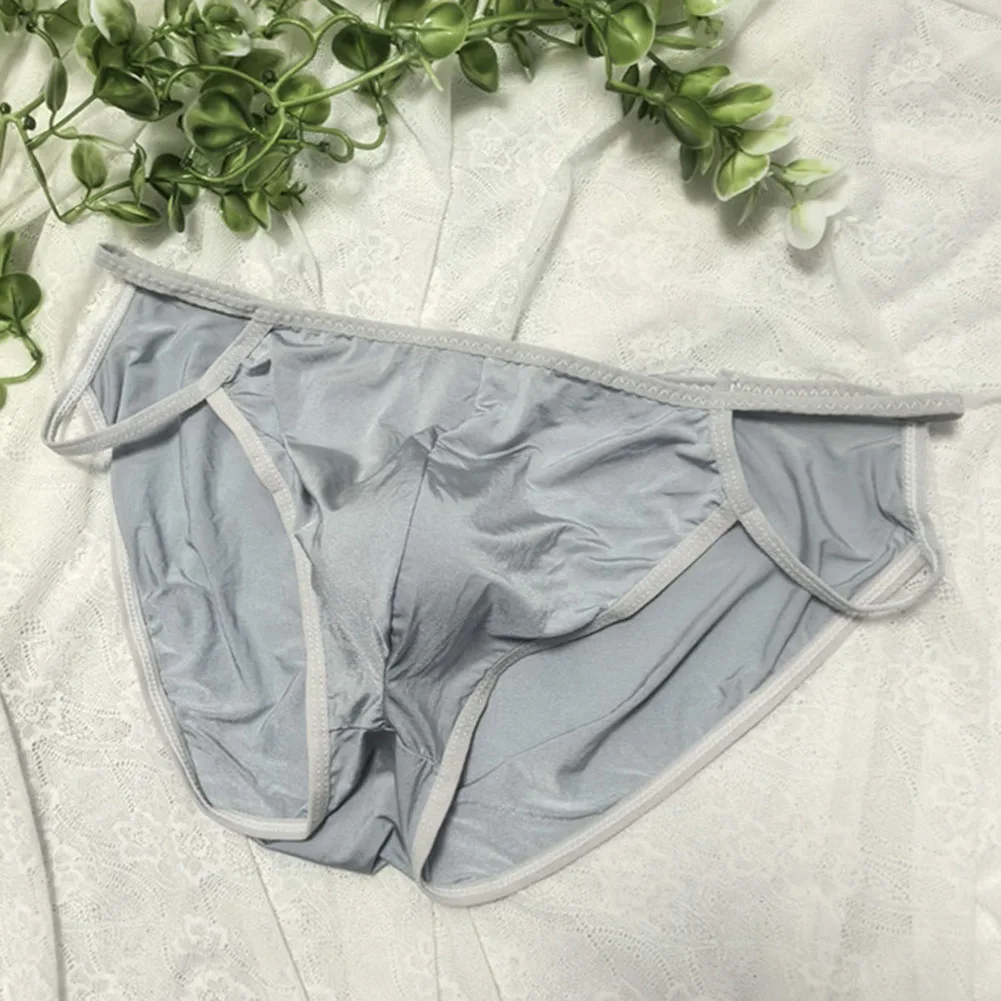 

Men's Panties Sexy Seamless Underwear Breathable Lingerie Bulge Pouch Trunks Low Waist Briefs Ultra-Thin Underpants Knickers