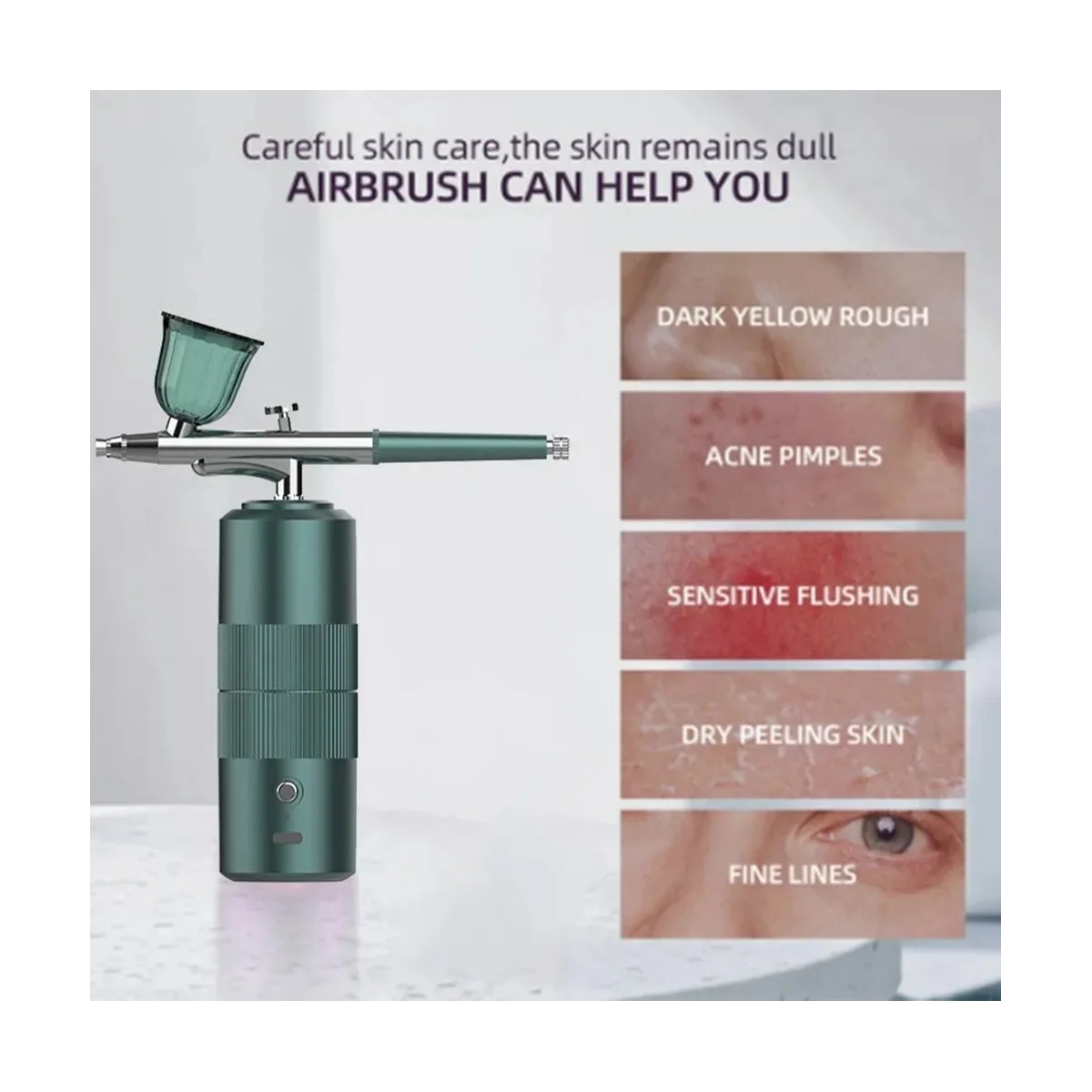 Spray doméstico do injetor de oxigênio nano de alta pressão entra no instrumento portátil de injeção de oxigênio para pulverização