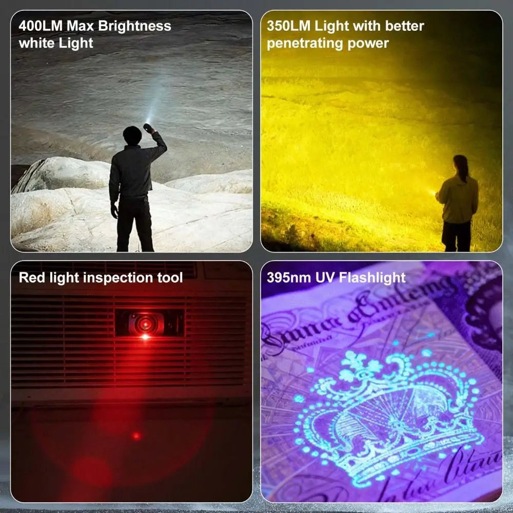 

Перезаряжаемый светодиодный фонарик с яркостью 680 лм, 4 режима, USB-зарядка, EDC-фонарик с клипсой, регулируемая головка лампы, водонепроницаемый дизайн