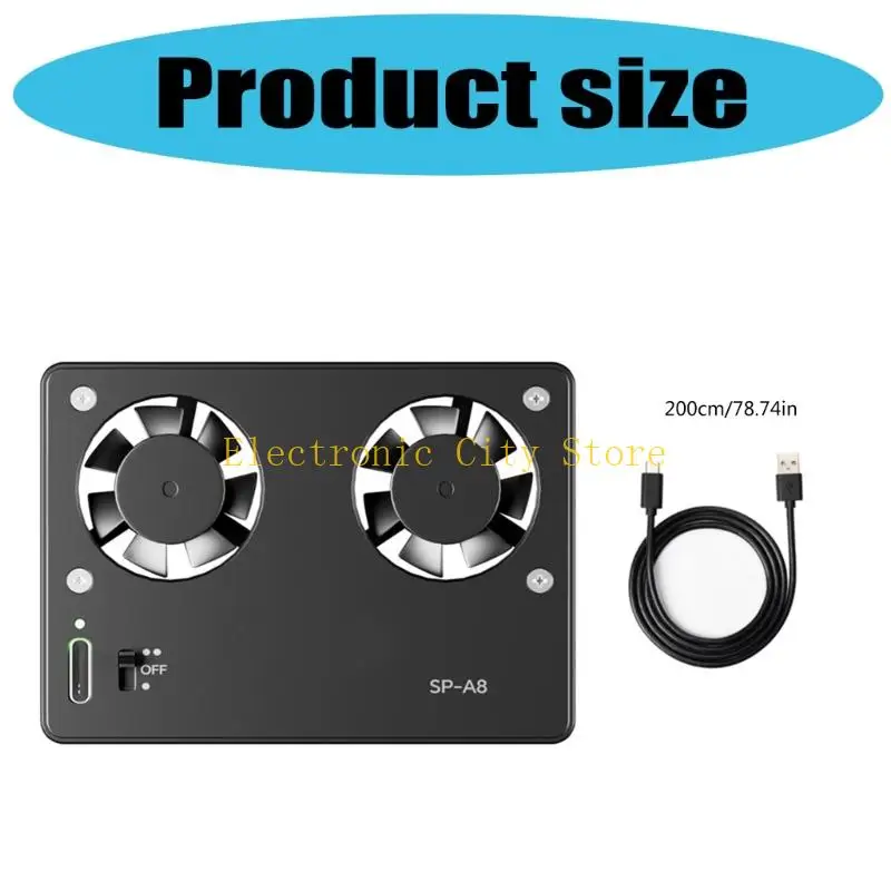 Lightweight Camera Cooling Fan Replacememt Part for ZV-E1/A7M4/A7C/A7S3 HU8D