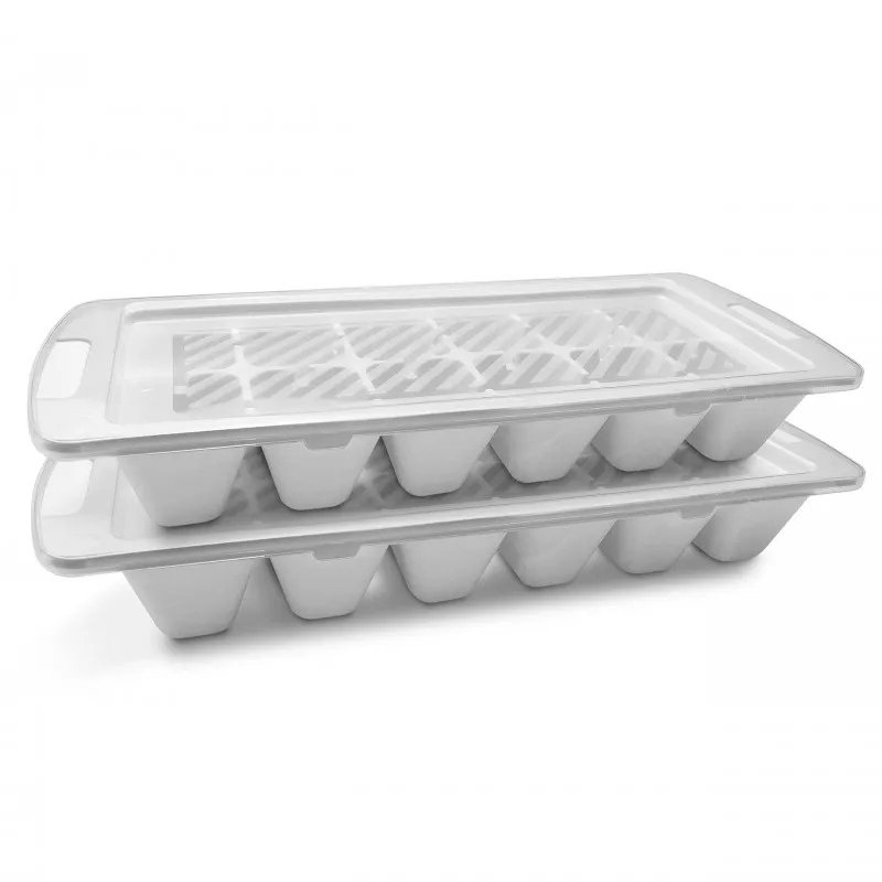 EURASIA Tent-2 Pack Ice Bucklets with Transparent Lid, 10,5x27,5x4 cm