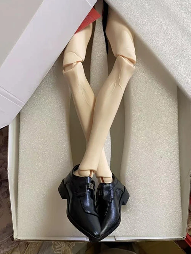 D10-P030 Handmade Toy Uncle Dz75 Us75 Dk75 Id75 Td83 Bjd Doll Accessories Leather Shoes 1pair
