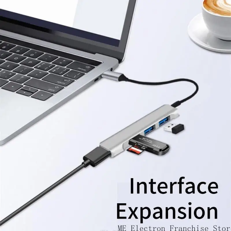 T5EA USB C/USB HUB 4 Адаптер порта для 4 в 1 USB C/USB Hub Dongle 3XUSB2.0+1XUSB3.0