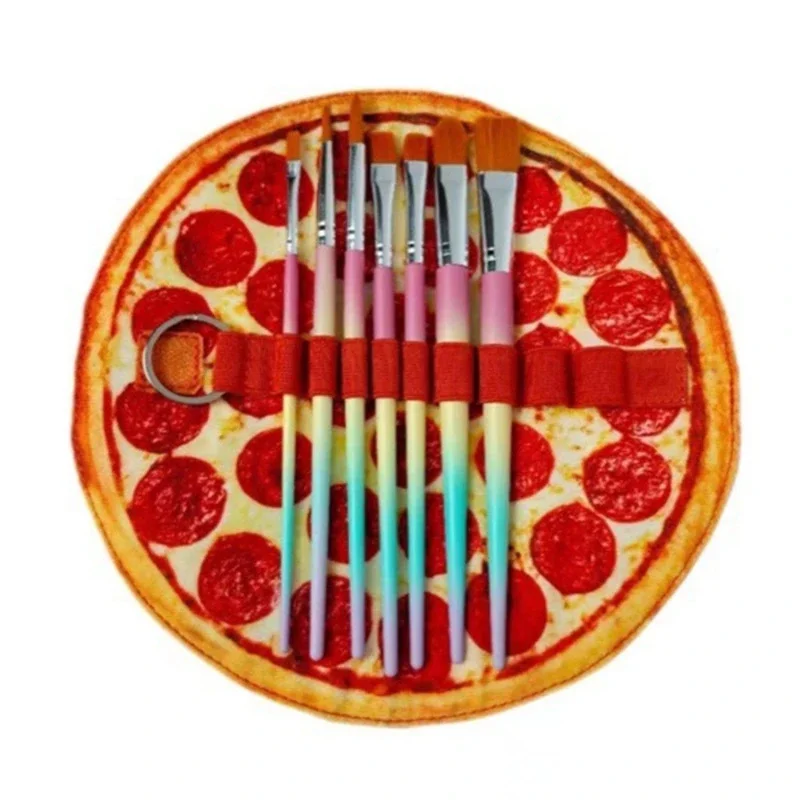Pizza Pencil Case Realistic Food Shaped Cute Novelty Pouch For Kids Teens Students Fun School Desk Organizer Birthday Gift