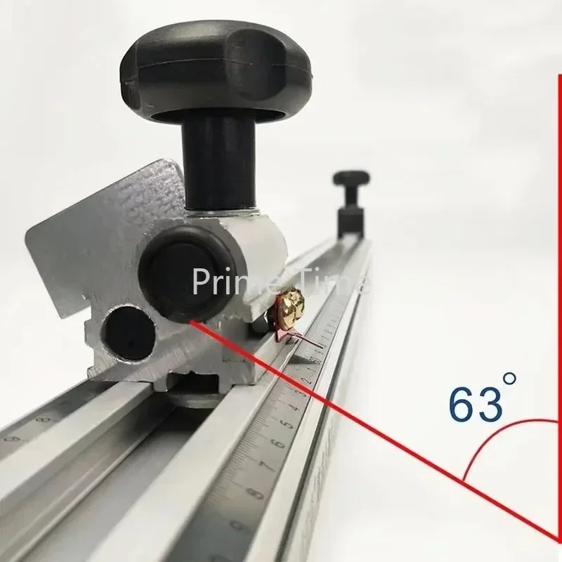 Calibro mitra di precisione 60-180CM con mitra in alluminio recinzione router segatura assemblaggio righello flip stop per sega da tavolo strumenti per la lavorazione del legno