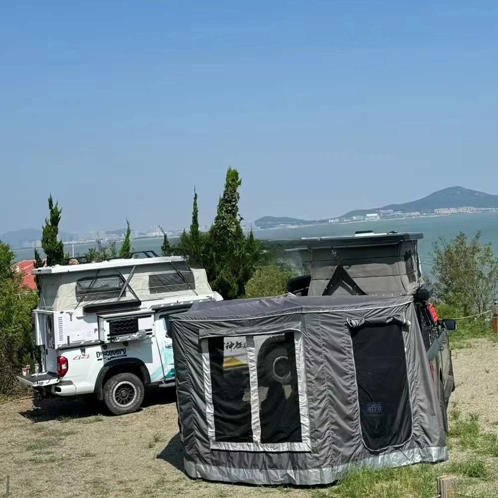 Truck Camper Kit-Aluminum Pop-Up Travel Trailer 4 Person Capacity Off-Road Ready view 6