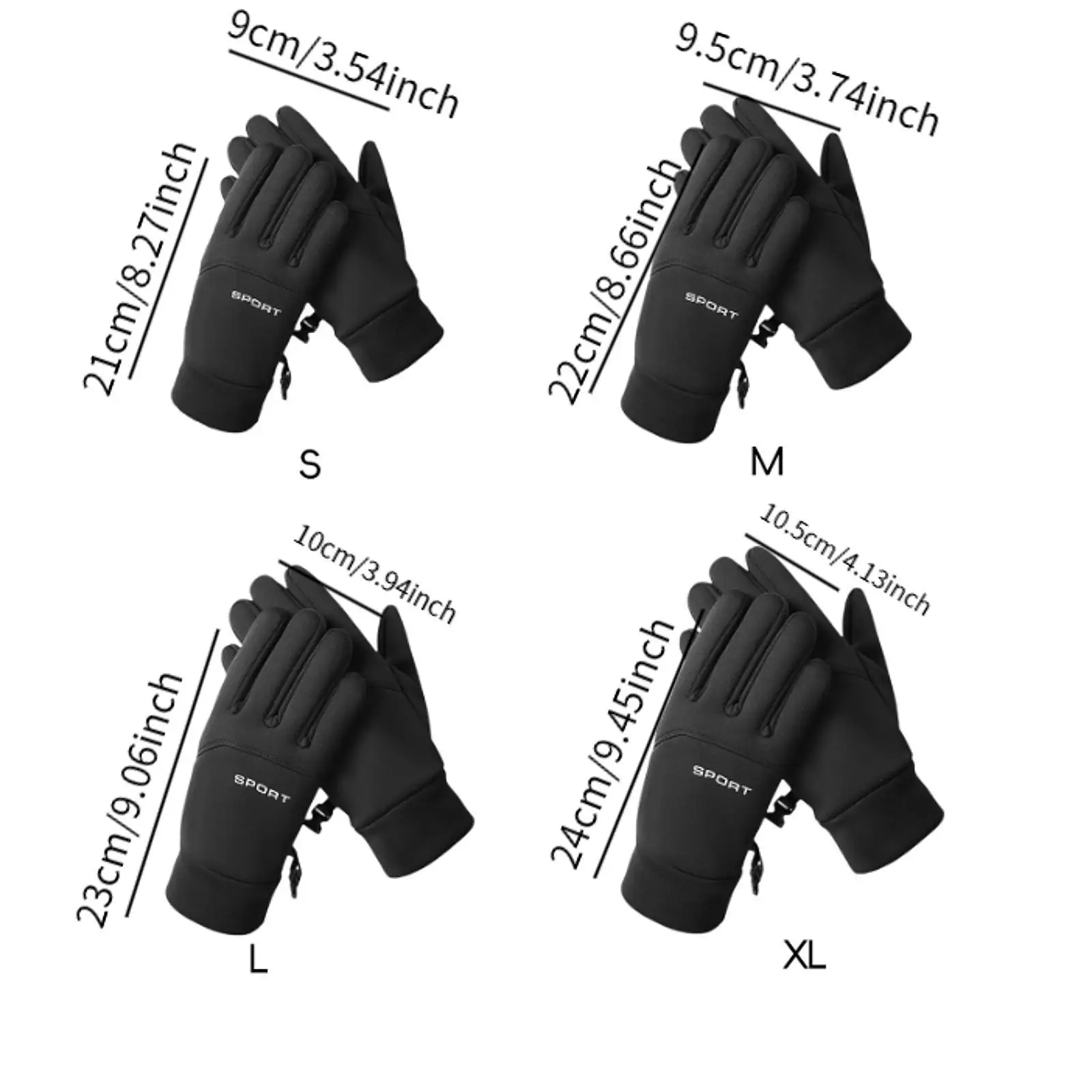 Riding Gloves Thermal Gloves Touch Screen Cycling Non Slip Portable Mittens Warm