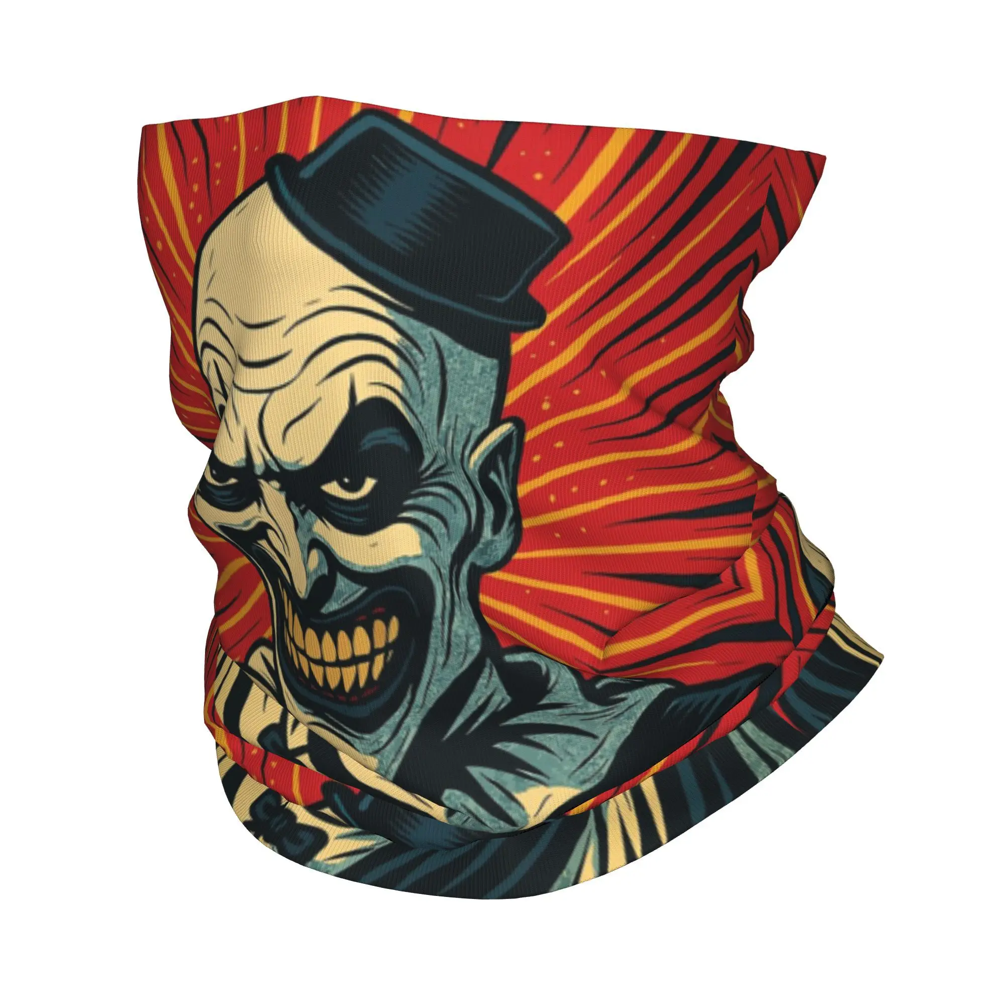 

Art the Clown Terrifier Horror Movie Merch Бандана Шея Гетры с принтом Маска Шарф Балаклава Спорт на открытом воздухе для мужчин и женщин