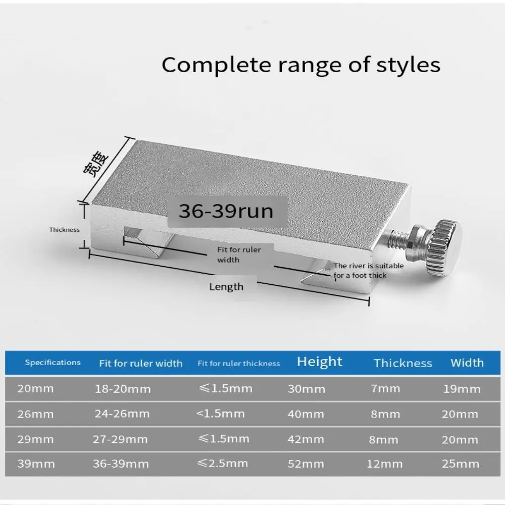 Metal Carpenter Woodworking Steel Ruler Corrosion Resistant Heavy Duty Positioning Woodworking Square Clear Scale