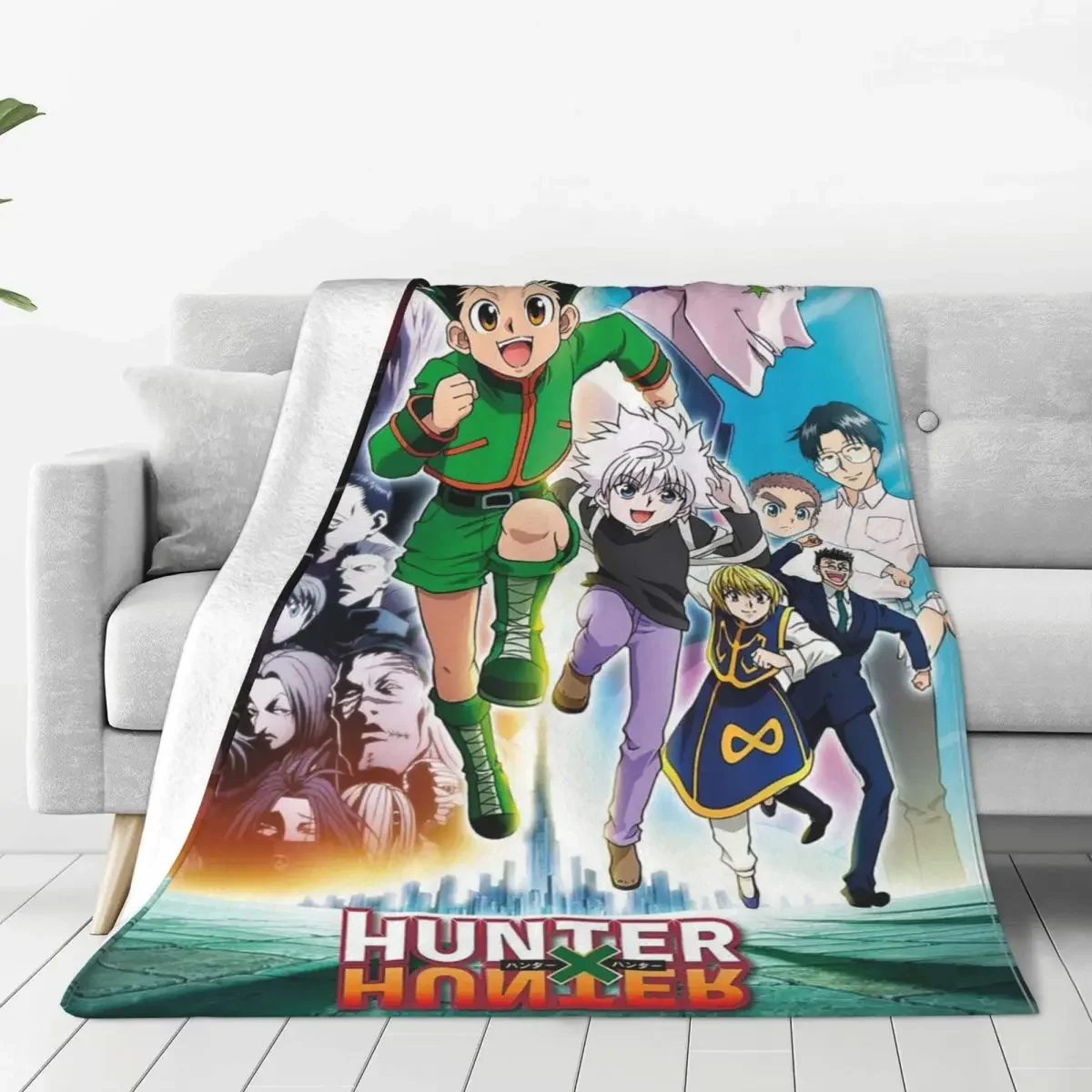 cobertores-de-anime-hunter-x-hunter-com-personagens-killua-zoldyck-kurapika-freecss-gon-morow-e-hisoka-para-cama-sofa-e-tapete
