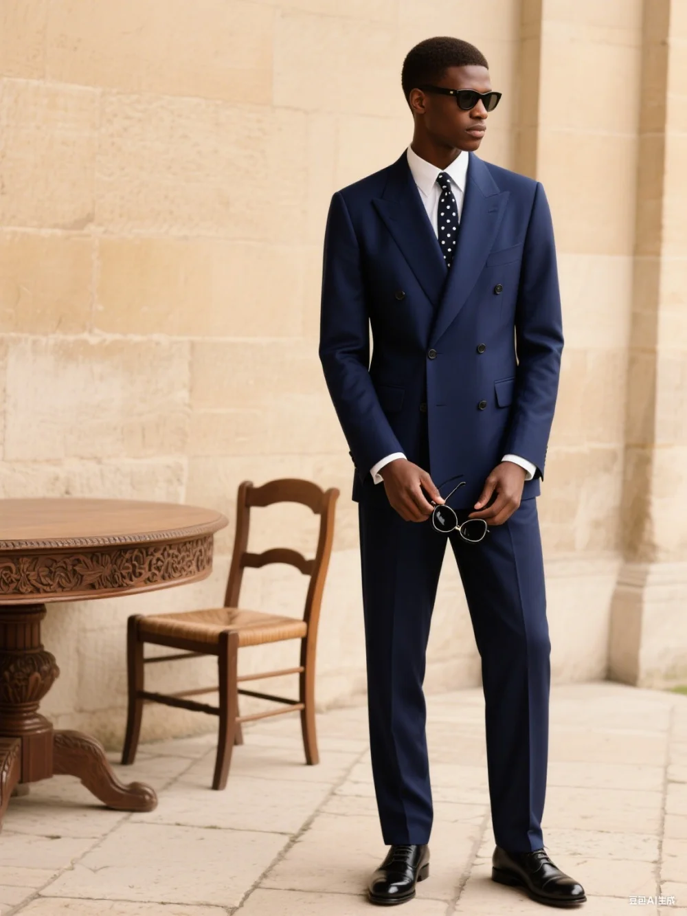 

Formal Double-Breasted Men's Suit For Wedding & Business Classic Groom Suit Set Formal Men's Jacket Pants Customized
