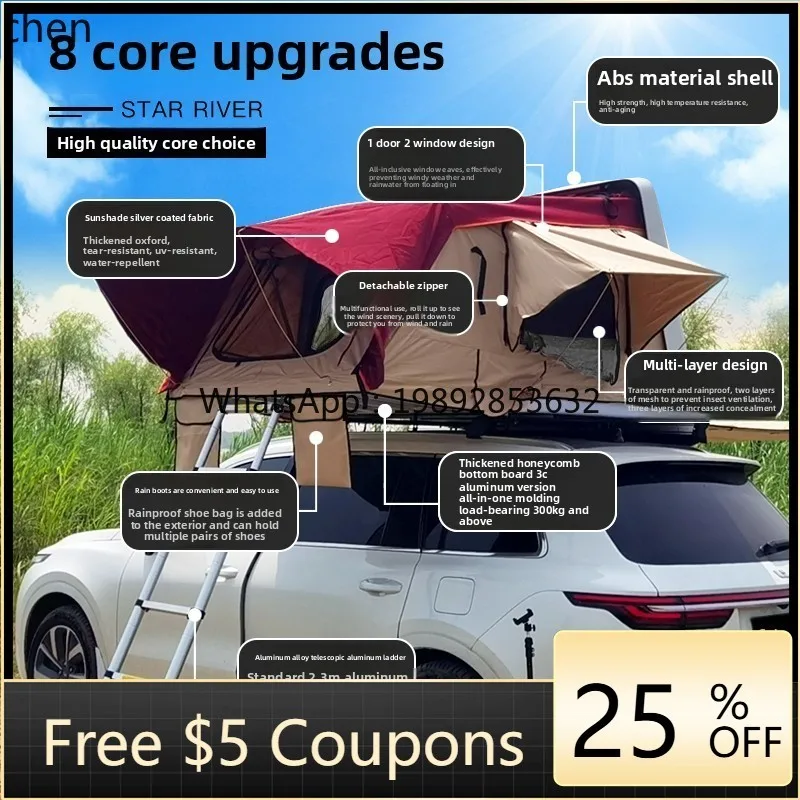 

ideal one roof tent suv car self driving tour folding double monocoque tank 300 camping outdoor products