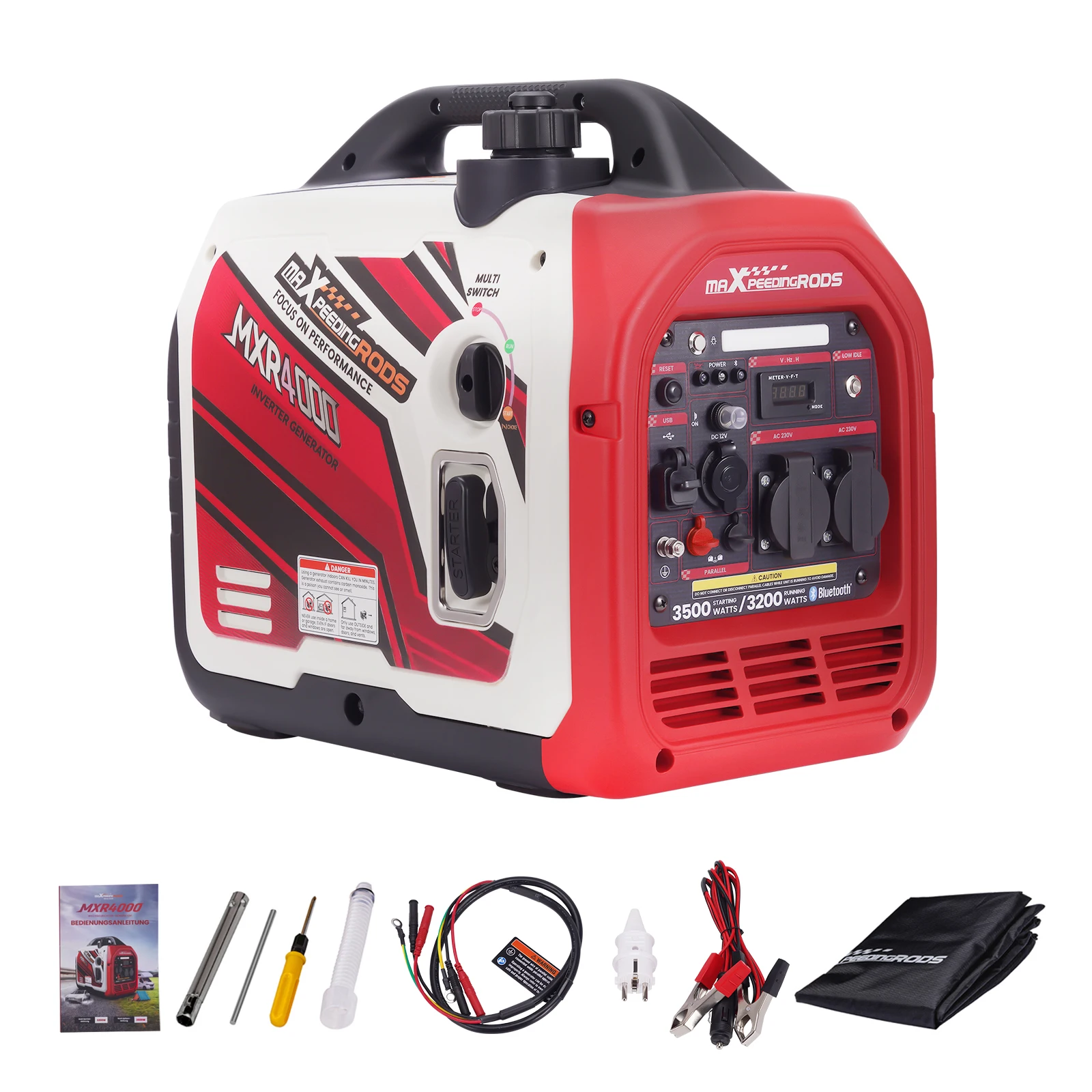 3,2 KW 230V Inverter Generator Bluetooth-kompatibel Stille für Camping