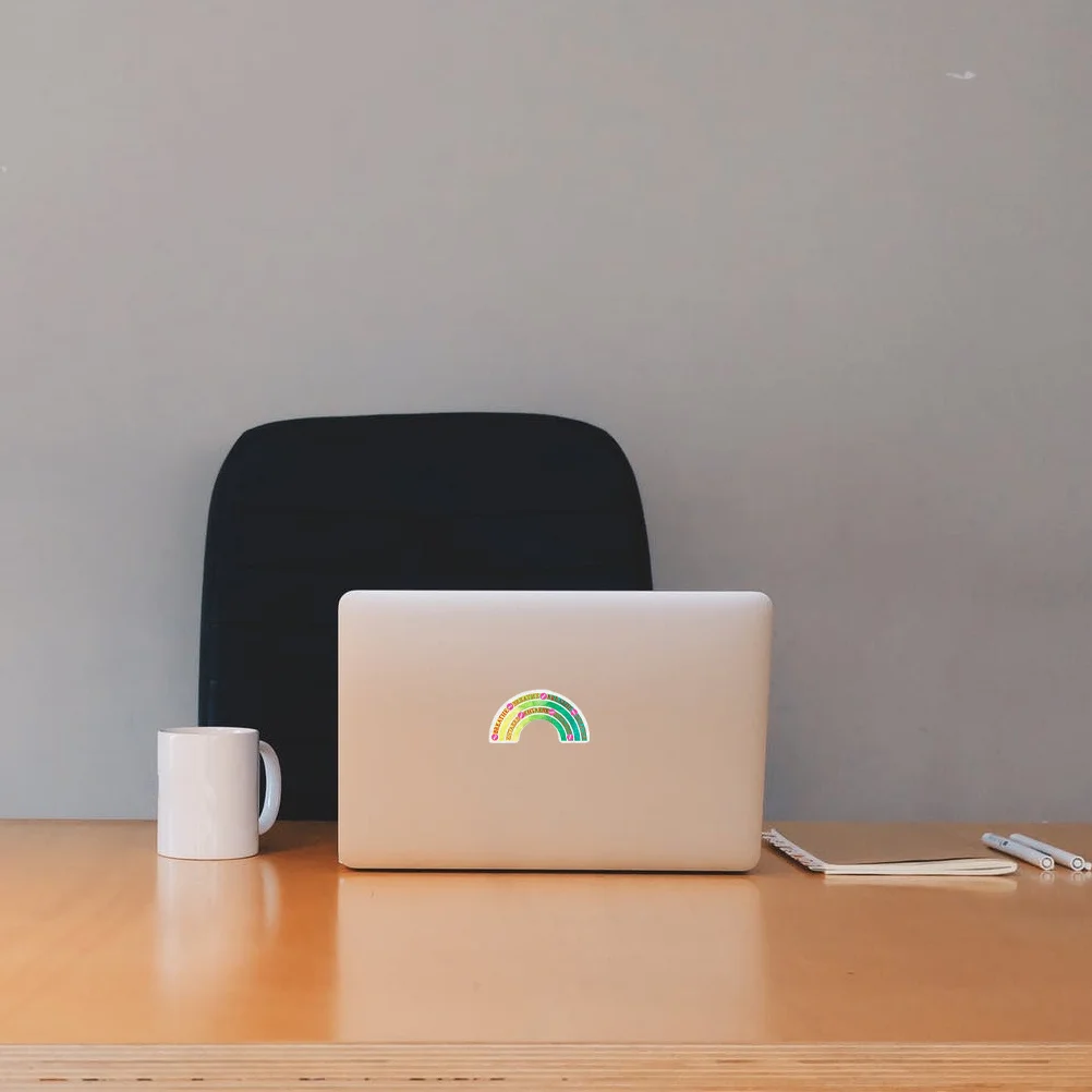 

6pcs Sensory Stickers Textured Adhesive Calm For Phone Back Desktop Decompression Tool Colored Plastic Stickers Writing