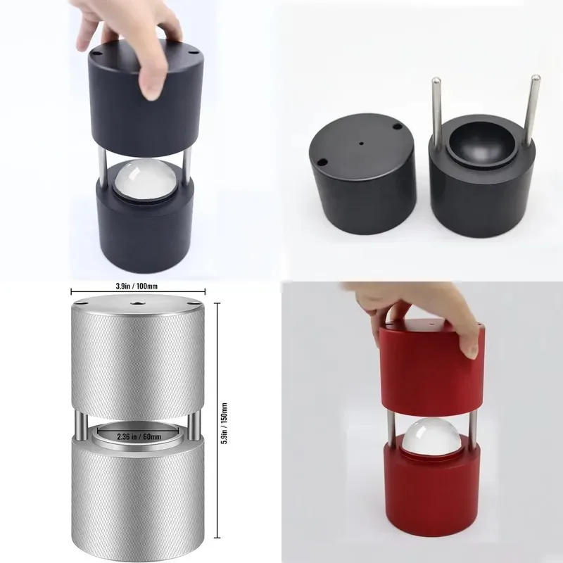 Customizable 60mm Aluminum Ice Hockey Mould New Melted Round Ice Hockey Press Manufacturer Eco-friendly Whiskey Accessories