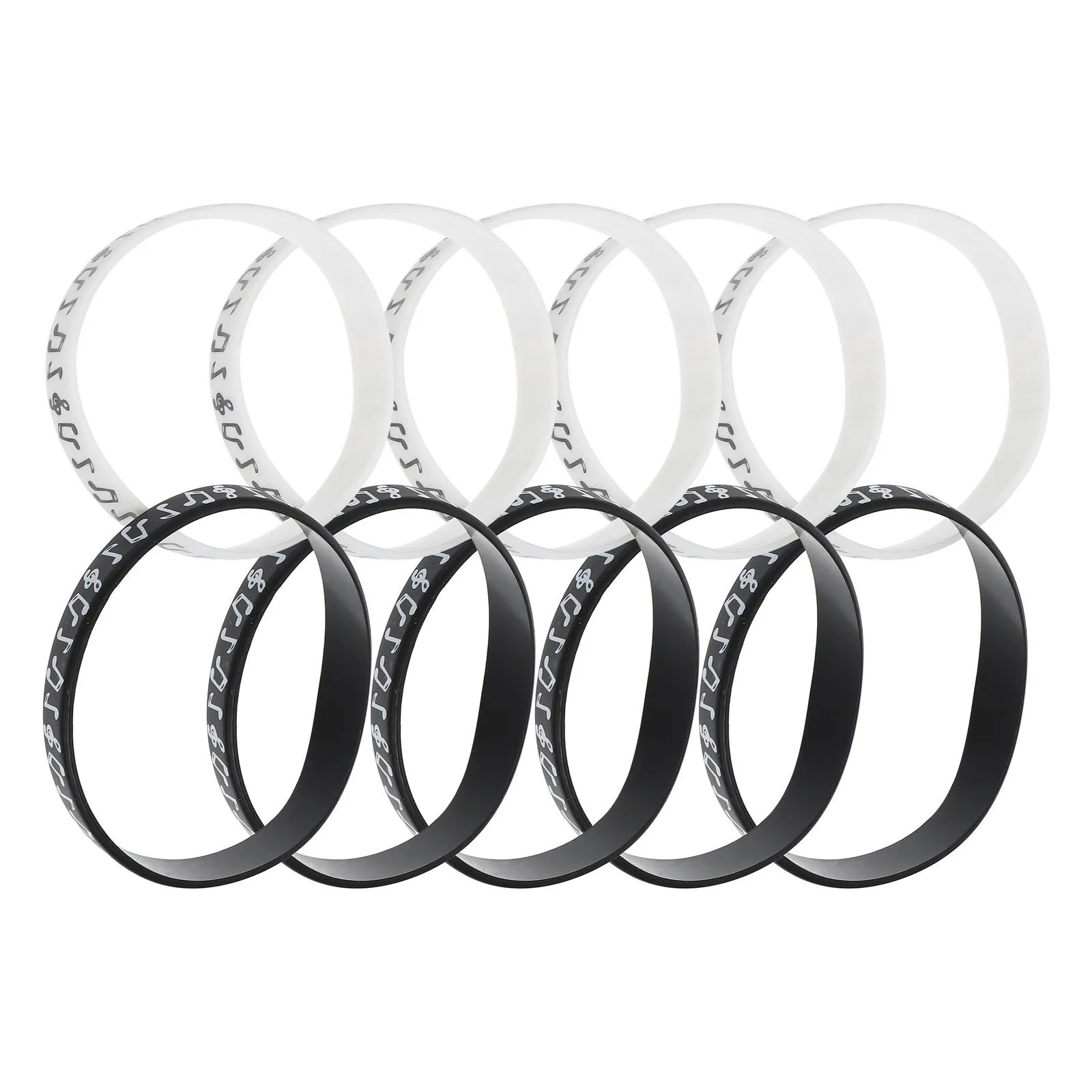 

Набор силиконовых браслетов (10 шт.) для музыкальных фестивалей, подарок для него и для нее, декоративные повседневные спортивные браслеты в модном стиле