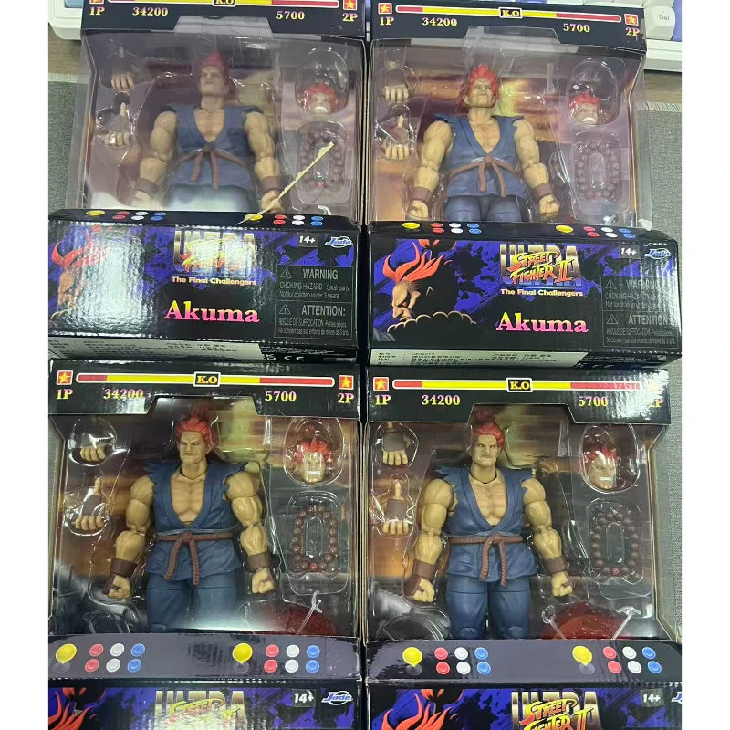 

Jada Toys Street Fighter 2 Gouki M Bison Action Figure Original Collectible Gk Model Boxer Balrog 1990s Fighting Game Merch Toy