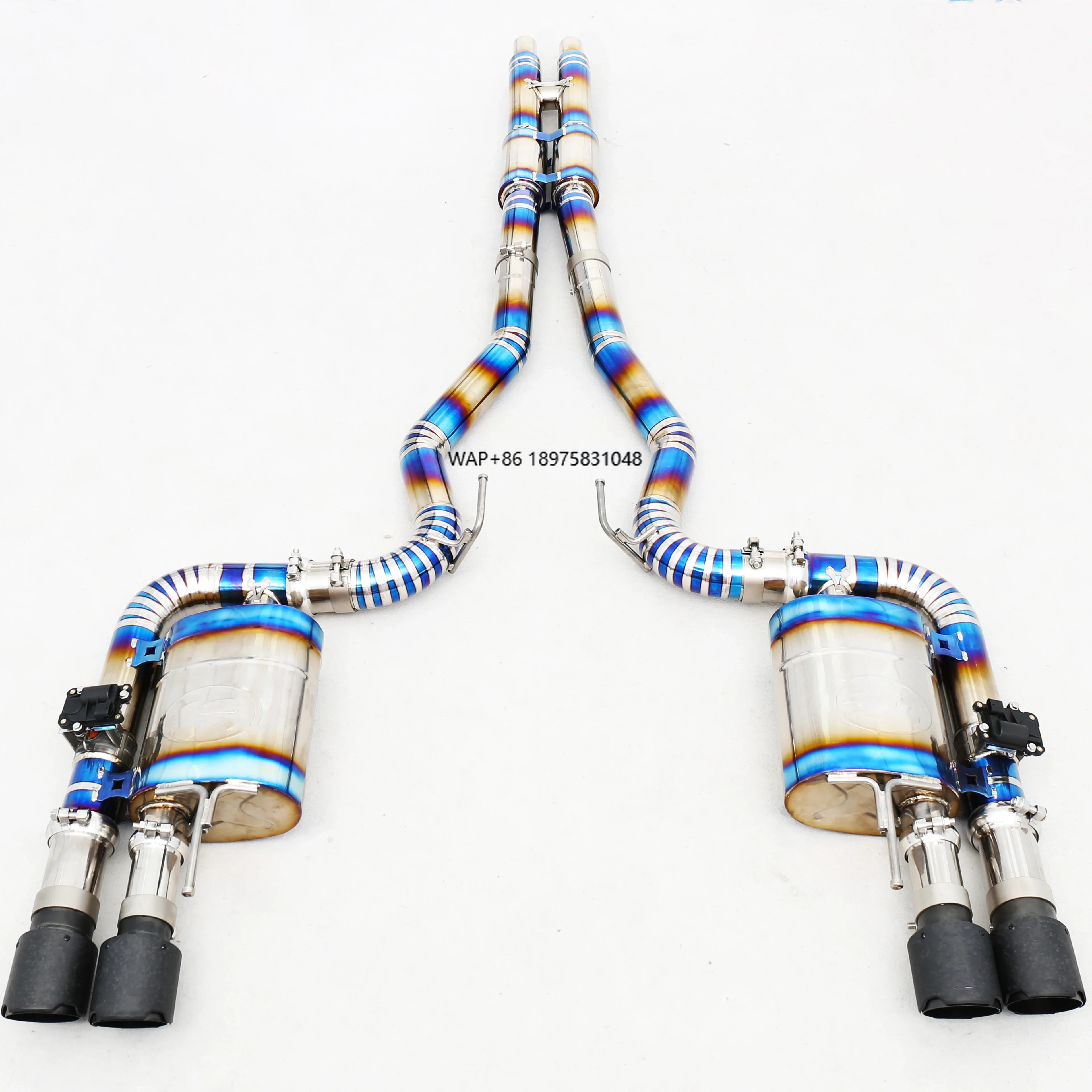 Custom Designed 304 Stainless Steel/Titanium Valved Exhaust System for 5.0L Enhanced Performance Exhaust Pipes