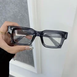 Fashion Vintage Rectangle Clear Lens Classic Eyeglasses Frame Male Elegant Glasses Men Women Transparent Lens
