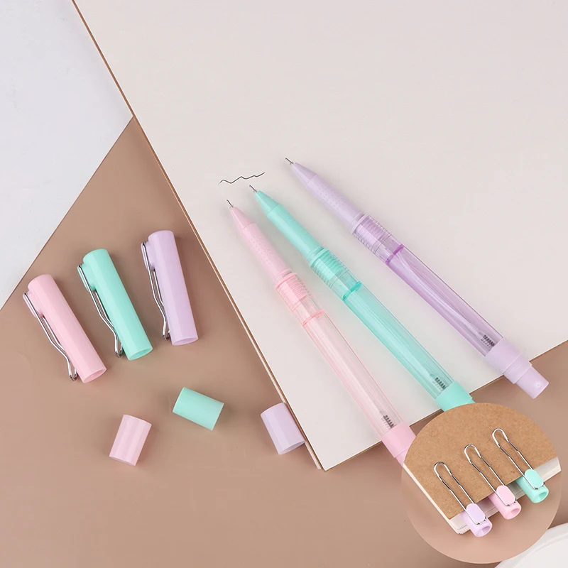 1PC Plastic Colorful Ballpoint Pen Empty Spray Gel Pen Disinfectant Pen Travel Perfume Bottle Office Stationery Writing Tool