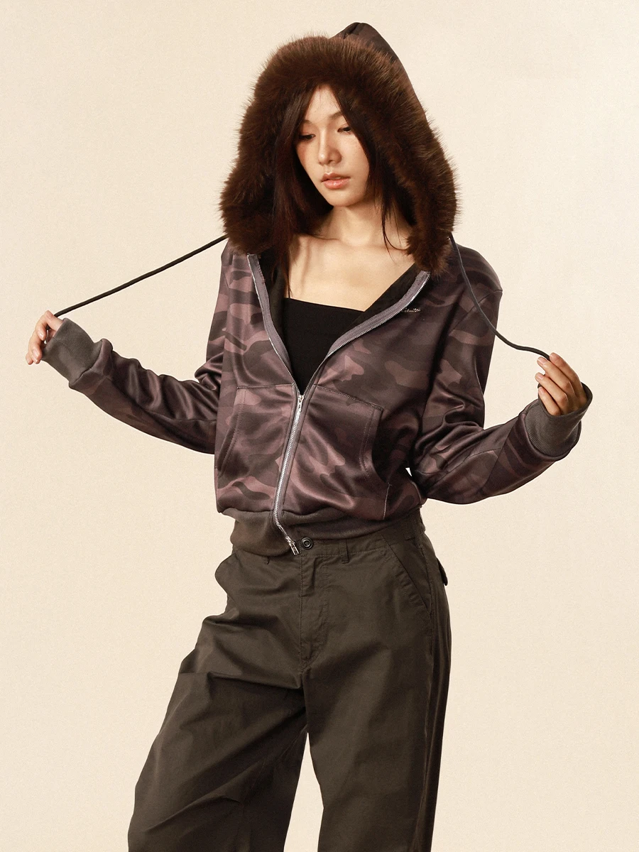 

Rre American Retro Spicy Girl Sle Furry Hat на подкладке или Jaet Весна Осень Новый теплый тонкий ор Топ Street Sle Хлопок...