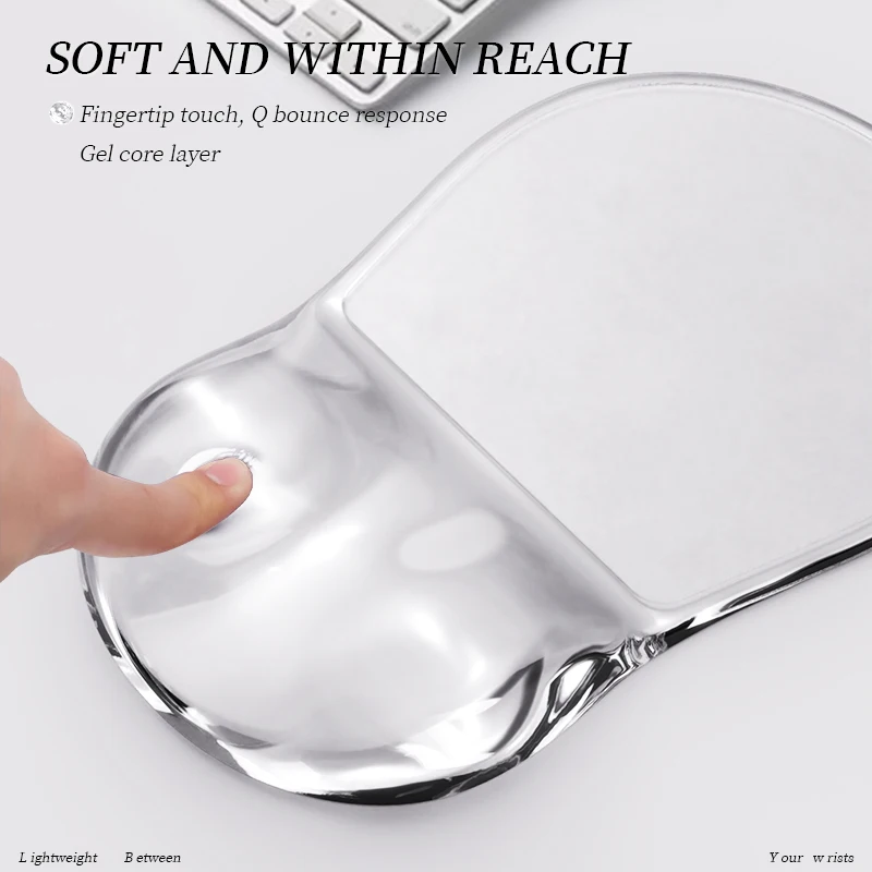 Relieve Wrist Pain Gel Mouse pad，Ergonomic Mouse Pad Wrist Support, Comfortable Mouse Pad Wrist Rest, office， Laptop, computer,