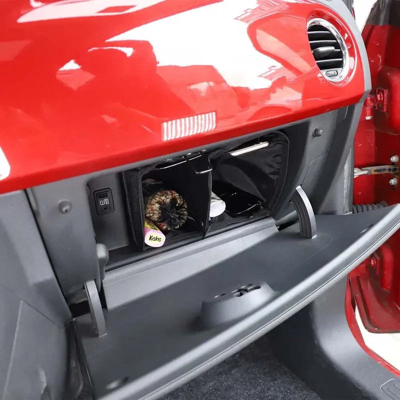 

Автомобильный перчаточный ящик из ткани Оксфорд, многофункциональная сумка-разделитель для хранения для Fiat 500 2007-2015, аккуратная сумка-органайзер, карманные автомобильные аксессуары