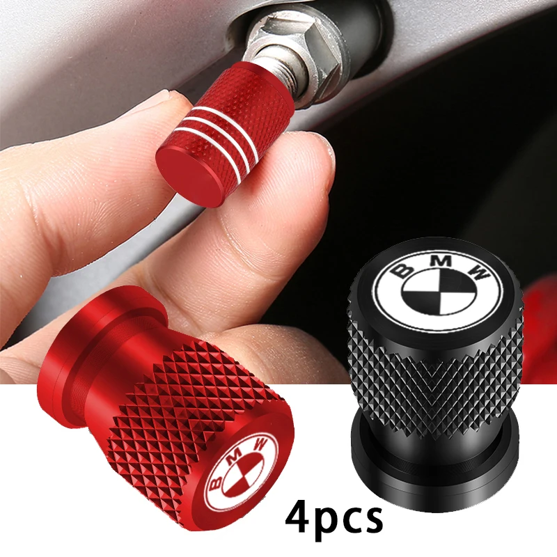 4PCS Car Metal Wheel Tire Valve Caps Air Stem Covers For BMW M Performance E36 E46 E90 E60 F10 F30 E39 F20 E87 E92 G30 X5 E70 X1