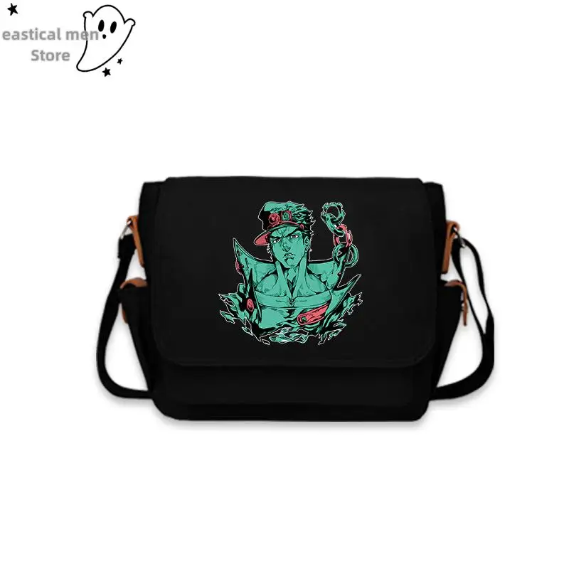 애니메이션 죠조의 기묘한 모험 코스프레 가방, 학생 옥스포드 숄더백, 살구색 3D 프린트 메신저 백, 남자 고등학교 Jk 가방