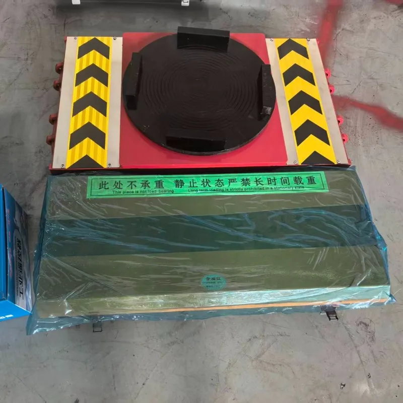 Remote Control Electric Tank Mover 35Ton 50Ton Skates Dolly 360 Degree Rotation Rubber Wheels Industrial Equipment