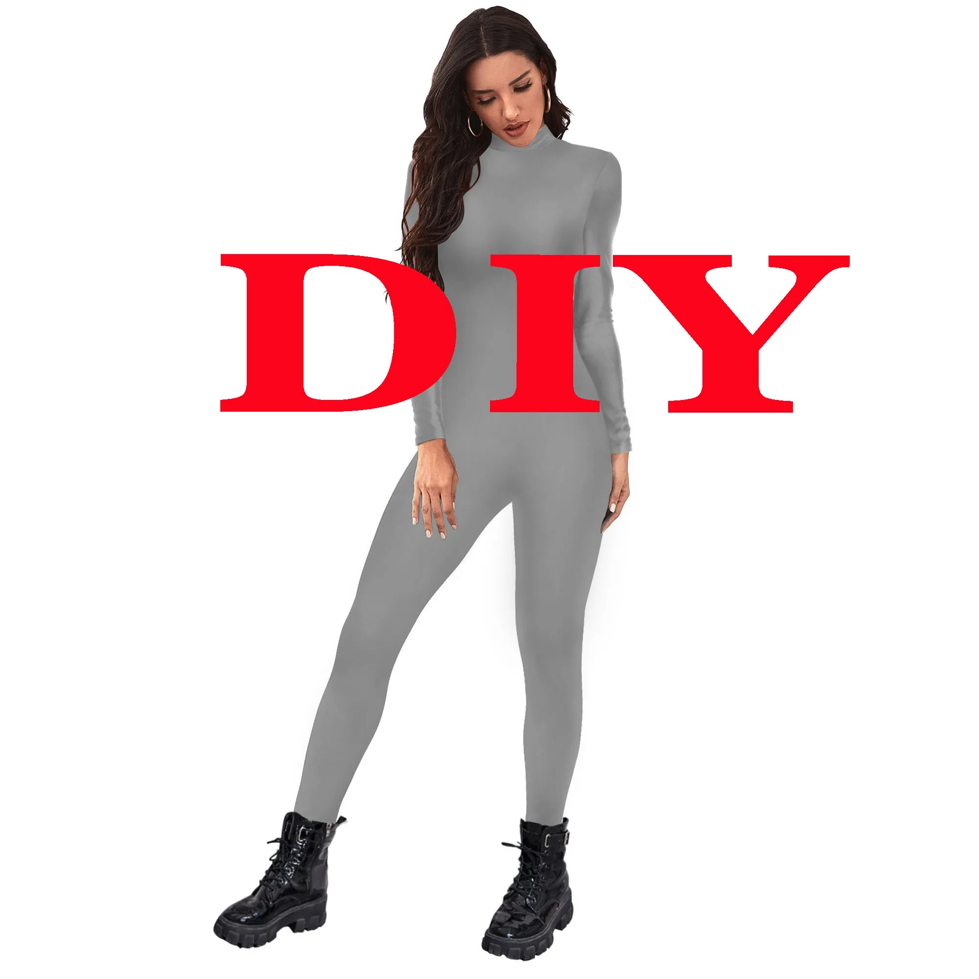 Zawaland 3D พิมพ์ตลกชุดคอสเพลย์ Catsuits Romper Jumpsuits Full DIY Zentai