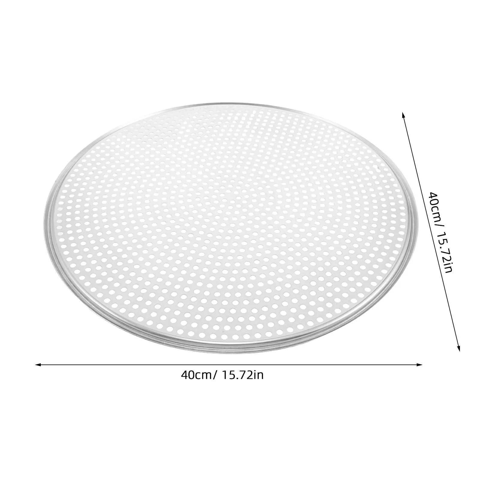 Perforated Pizza Pan Round 16In Nonstick Aluminum Alloy Oven Tray Crispy Crisper Pizza Baking Tray for Kitchen Restaurant Party