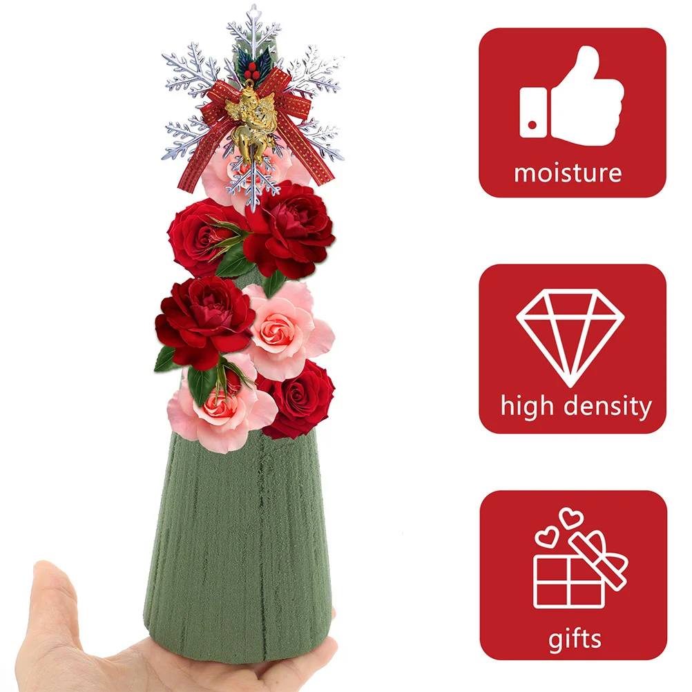 4 قطعة الطين زهرة للمنزل ترتيب الأزهار المواد عالية الكثافة كتل رغوة ماصة للماء Diy بها بنفسك طاولة الزفاف الديكور