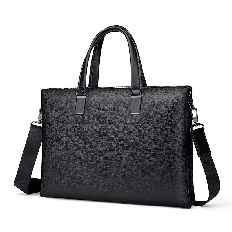 Imagem -04 - Maleta de Couro para Homens Bolsa Designer de Luxo Capacidade Extra Grande Bolsa para Computador Bolsa Crossbody 17 15.6