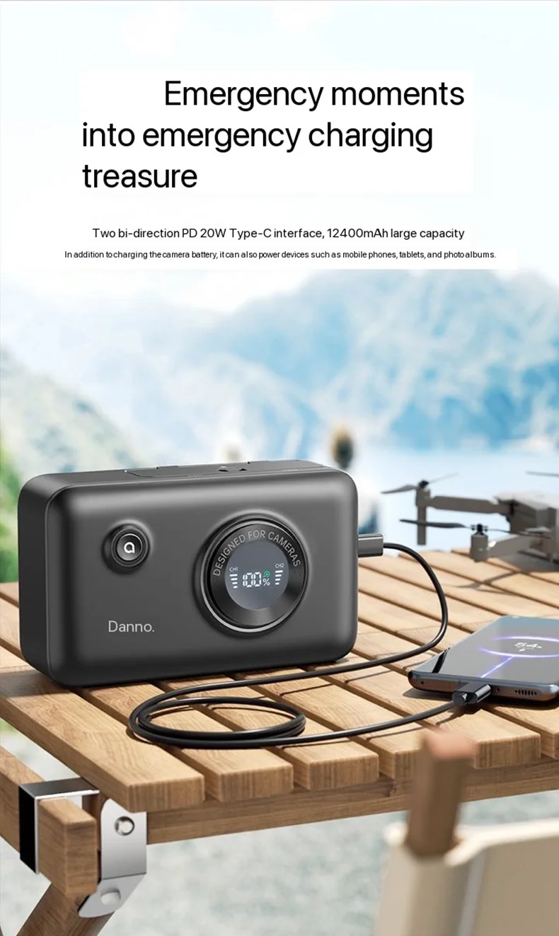 LLANO-Caixa de carregamento de bateria, Caixa rápida de carregamento de baterias, Câmera DSLR, Sony a7m4 a7m3 a7c a7r3 a7r4 7rm3 a9m2