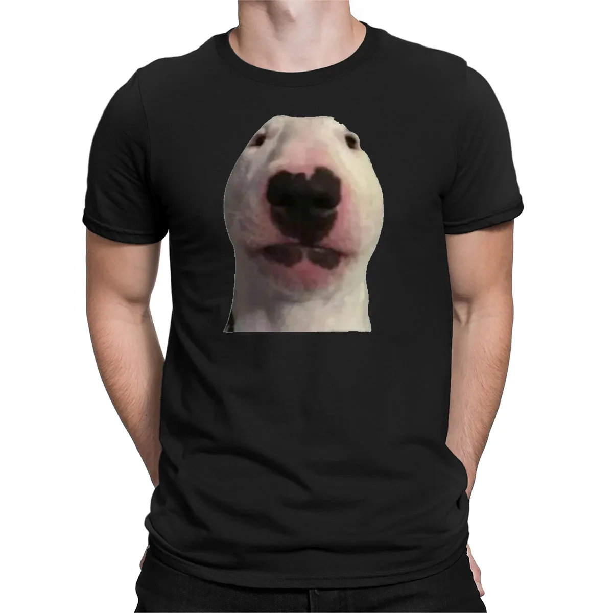 Staring Forward Dog Meme Joke Funny Animal Lovers Mens Womens T-Shirts Top #D