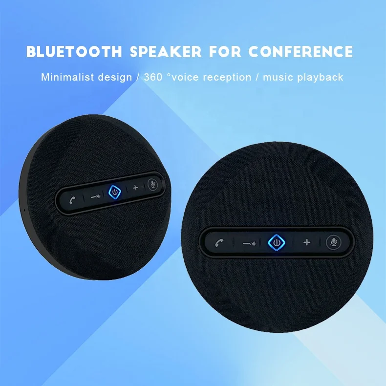 ขายร้อน Professional Bluetooth Omni-Directional สปีกเกอร์โฟน Conference System MIC ลําโพงไร้สายสําหรับ PC Phone Conference