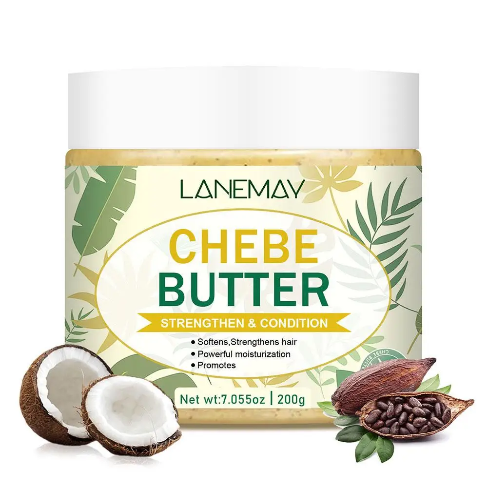 

Chebe Hair Mask Chebe Hair Butter Serum Conditioner With Coconut Oil For Thickening Strengthening Growth For All Hair Types 200g