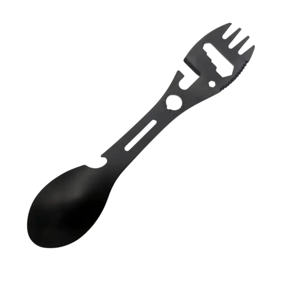 Outdoor vorklepel Veelzijdig outdoor campinggereedschap Lichtgewicht vorklepel Flesopener voor overleving Tactisch hulpprogramma voor eenvoudig