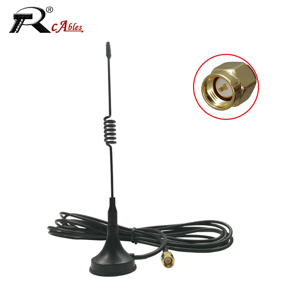 

433Mhz LORA Antenna lorawan 3dbi 433 IOT antena GSM SMA Male Connector with Magnetic base for Ham Radio Signal Wireless Repeater