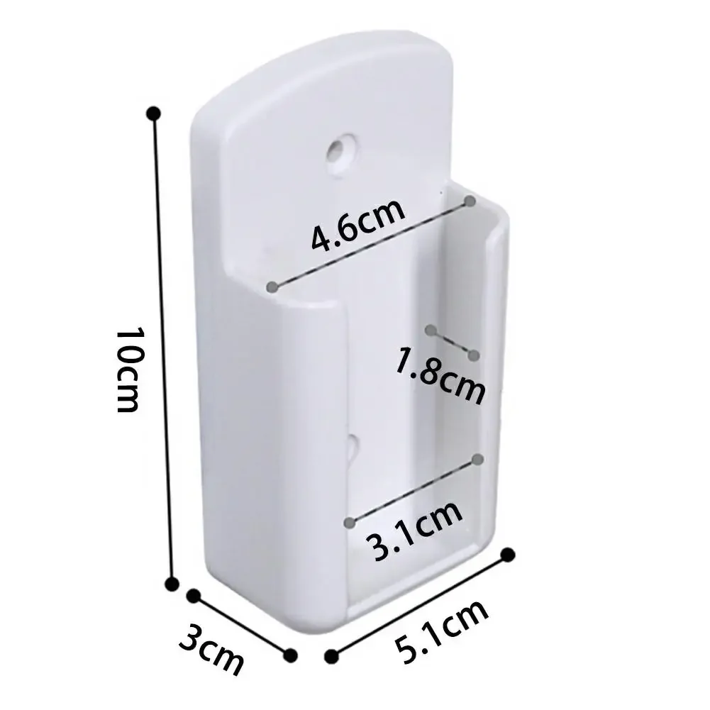 Plastic Sliders Universal White Air Conditioner Remote Control Holder Wall Mounted Charging Multifunction Hook