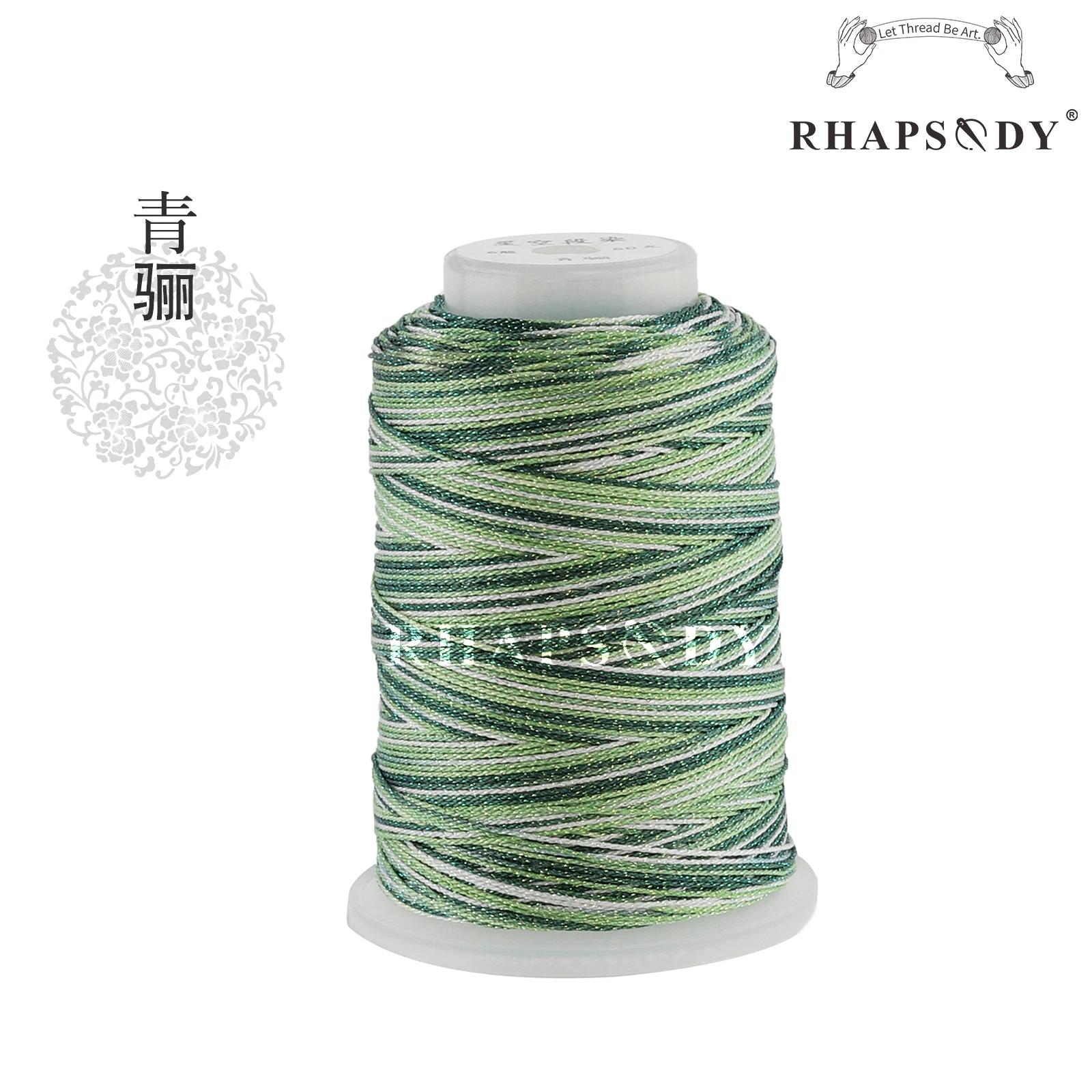 Rhapsody Glitzer-Metallic-Polyesterfaden, 6 Fäden, 29, gemischte Farben, zum Nähen, für DIY-Projekte, zum Weben, für Freundschaftsbänder und zum Zopfen. – Detail 19