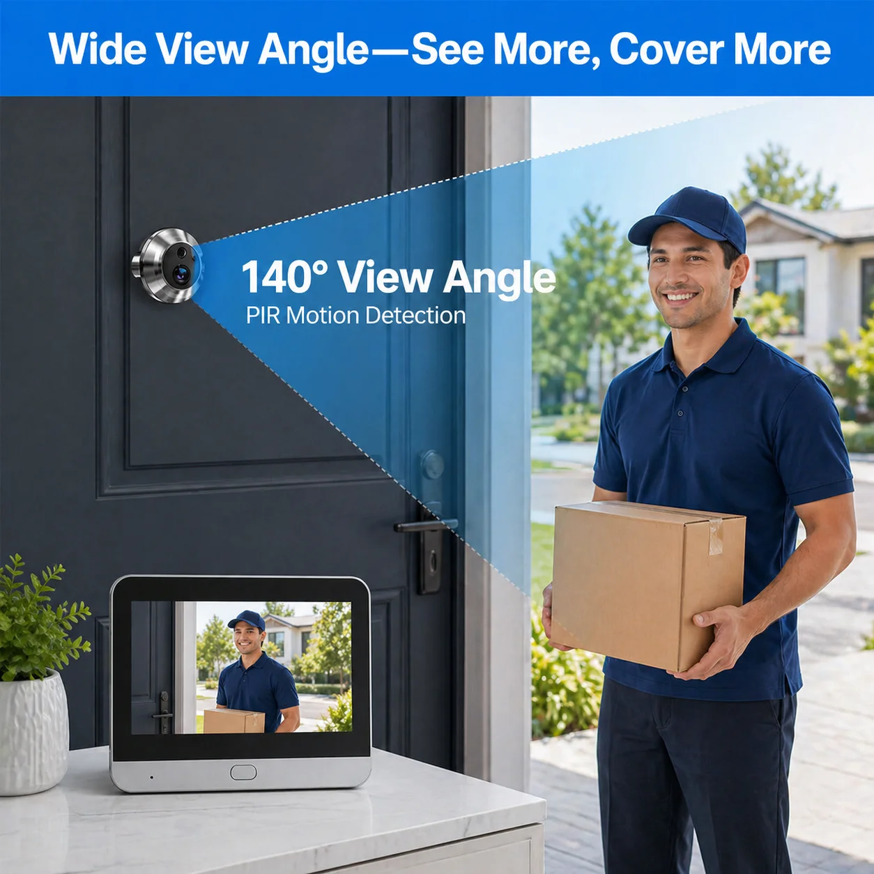 กล้องวงจรปิดอัจฉริยะ 5MP พร้อม - Smart Home Video Doorbell App บทวิจารณ์และราคา