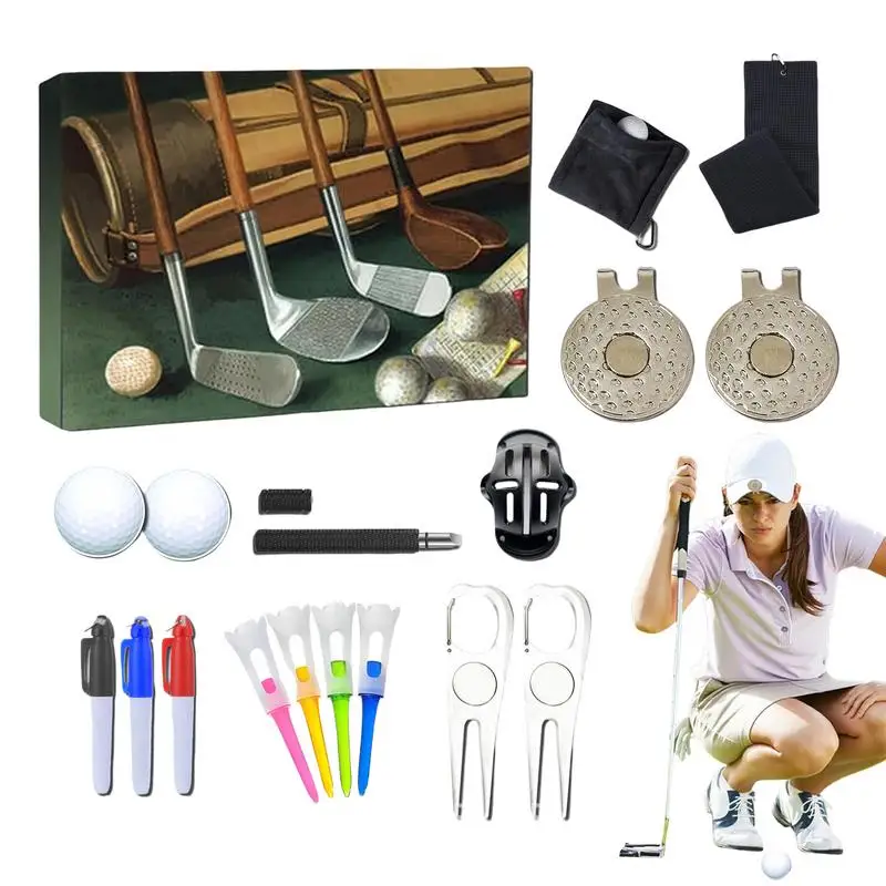 

Christmas Golf Tool Kits Advent Calendar Christmas Countdown Calendars With 12pcs Golf Accessories For Golf Lovers Gift Box